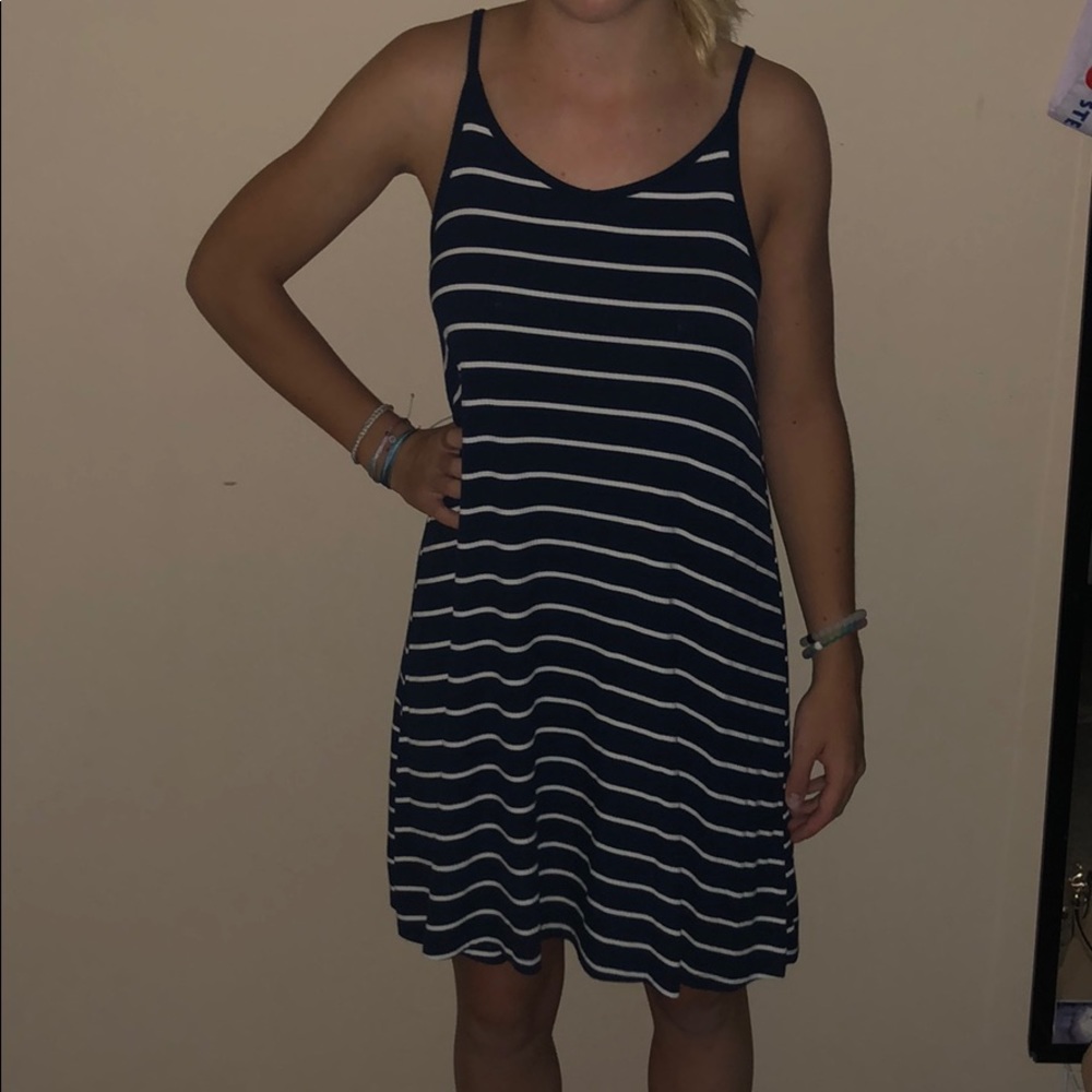 White and blue stripped Mossimo dress